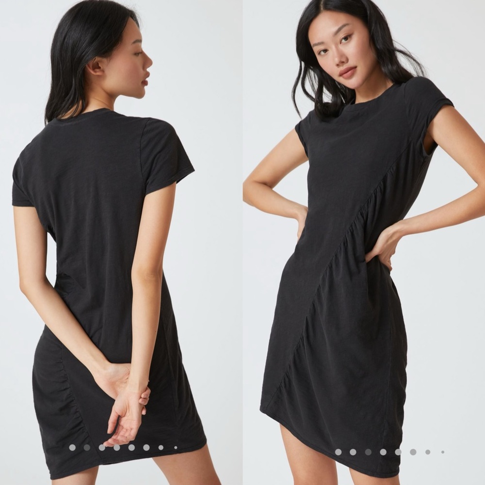 💜Firm Price💜Anthropologie T.La Ruched tee mini dress - Picture 2 of 14